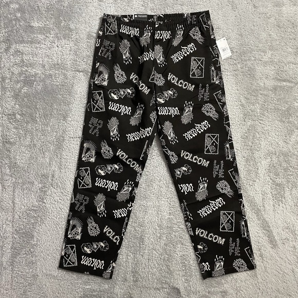 Volcom Other - Volcom True To This Pants Size Med Featured Artist Vaderetro Elastic Waist Pants